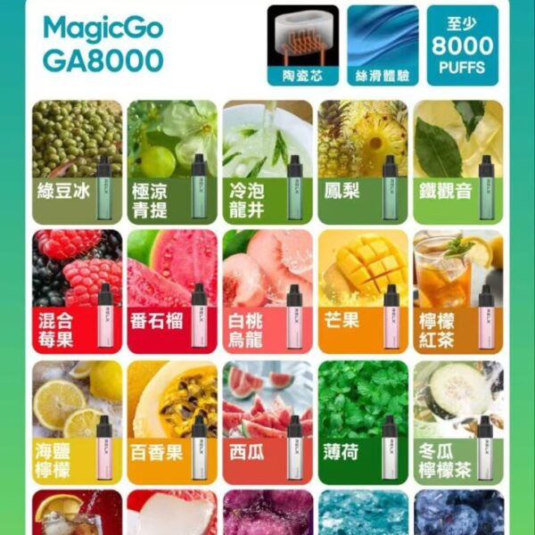 RELX悅刻GA8000口拋棄式電子煙