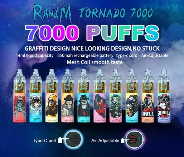 Randm Tornado 7000口拋棄式
